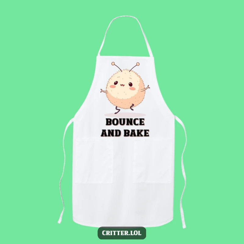 Funny Bouncing Creature Apron: Chef's Antennas Pal, a Hilarious Funny Gift for Kitchen Fun