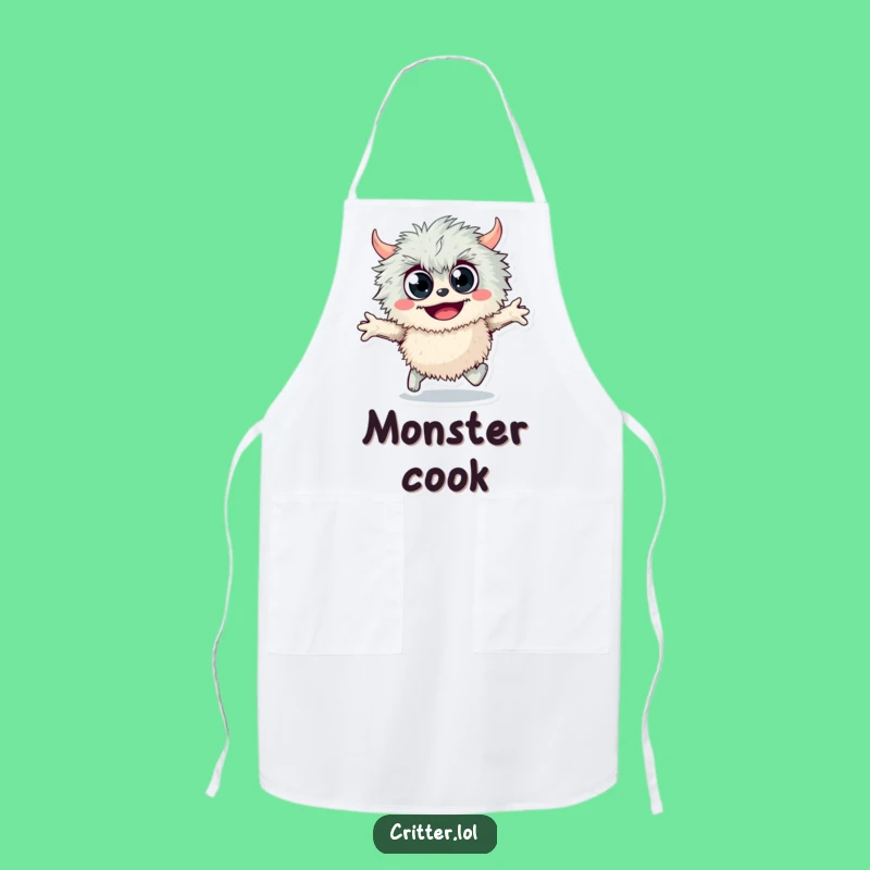 Funny Fuzzy Monster Apron: Cook Up Fun with this Hilarious Monster Gear