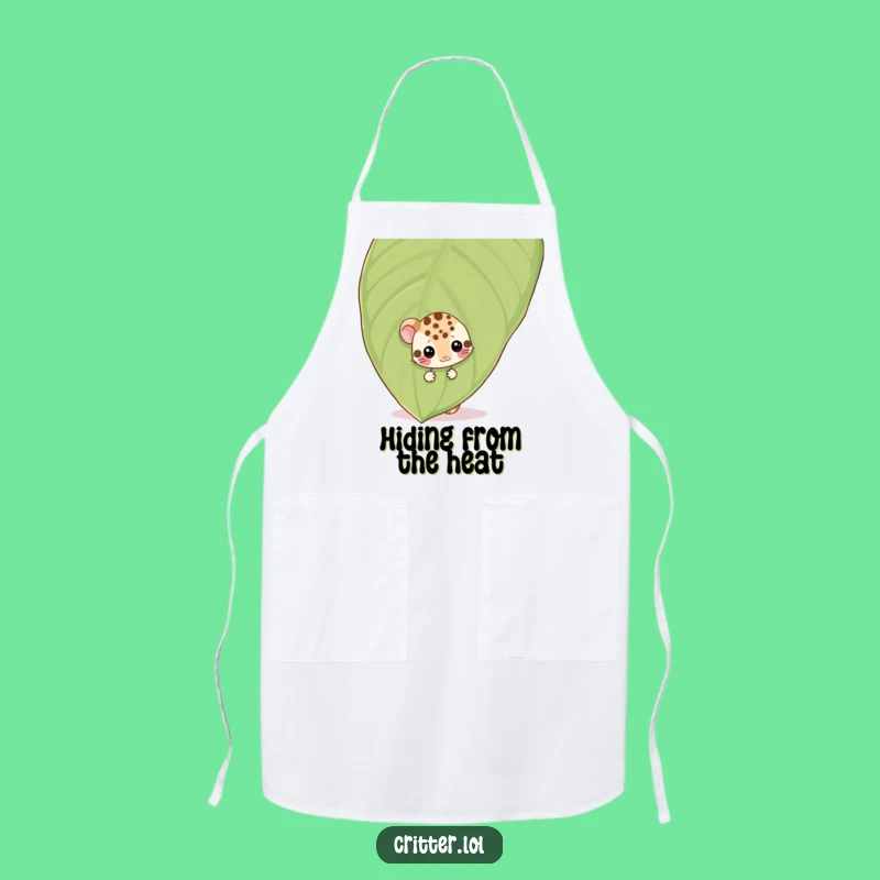Funny Spotted Critter Apron: Keep Clean with This Shyly Humorous Kitchenware