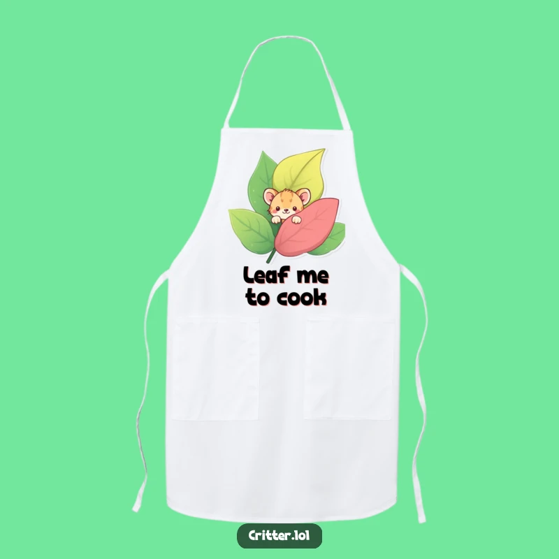 Funny Shy Critter Apron: Cook with quiet charm and playful spirit.