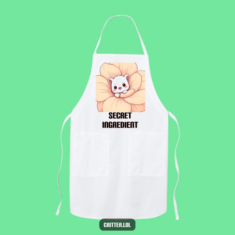 Funny Shy Critter Apron: Cook with Cuteness in This Adorable Design