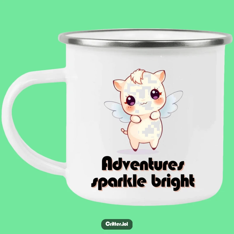 Funny Dancing Fairy Creature Camping Mug - Adventure Sparkle Gift