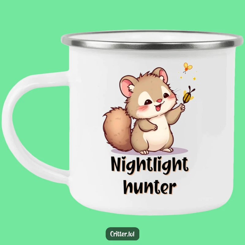 Funny Swatting Critter Camping Mug - Adventure Nights with Humor Gift!