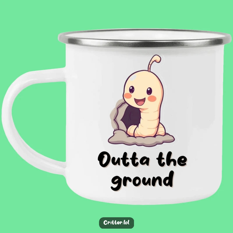 Funny Worm Hole Camping Mug: Campfire Chuckles - A Great Gift!