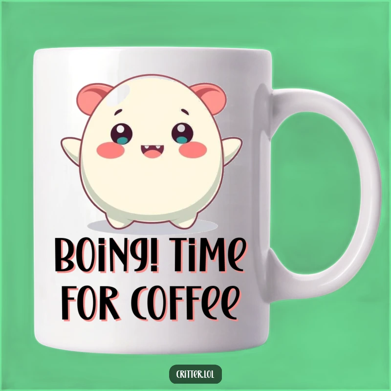 Funny Bouncing Blob Mug - Happy Smile Creature, Perfect Funny Gift!