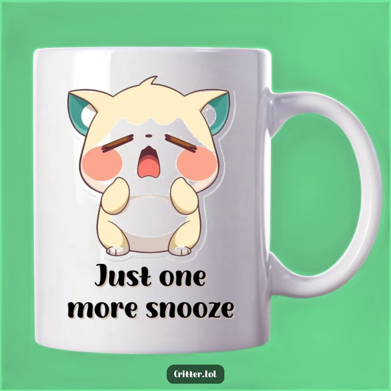 Funny Sleepy Critter Yawn Mug: Perfect Gift for Tired Souls!