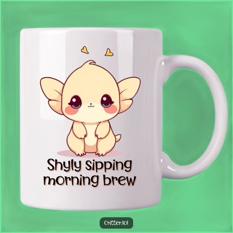 Funny Shy Creature Mug: A Gentle Lift for Your Morning!