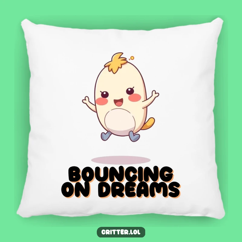 Funny Bouncy Creature Pillow: Cozy Comfort with Hopping Amusement