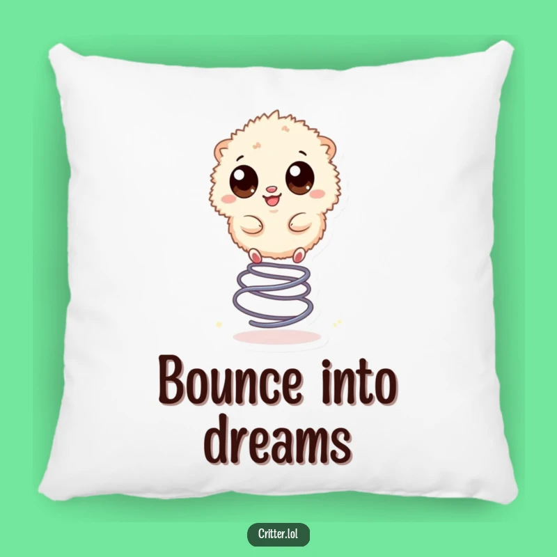 Cozy Funny Bouncing Creature Pillow: Snuggle with Springy Fun