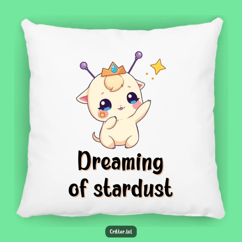 Funny Antennas Tiara Star-Batting Creature Pillow - Cozy & Cute Gift