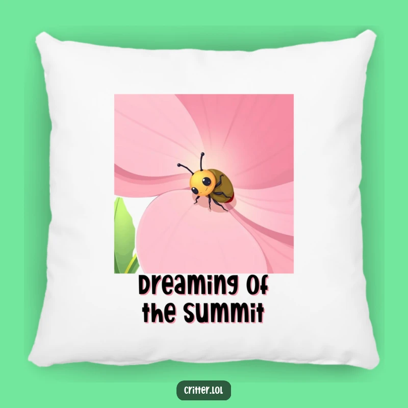 Funny Beetle Flower Pillow: Cozy Comfort with a Humorous Twist - Great Gift!
