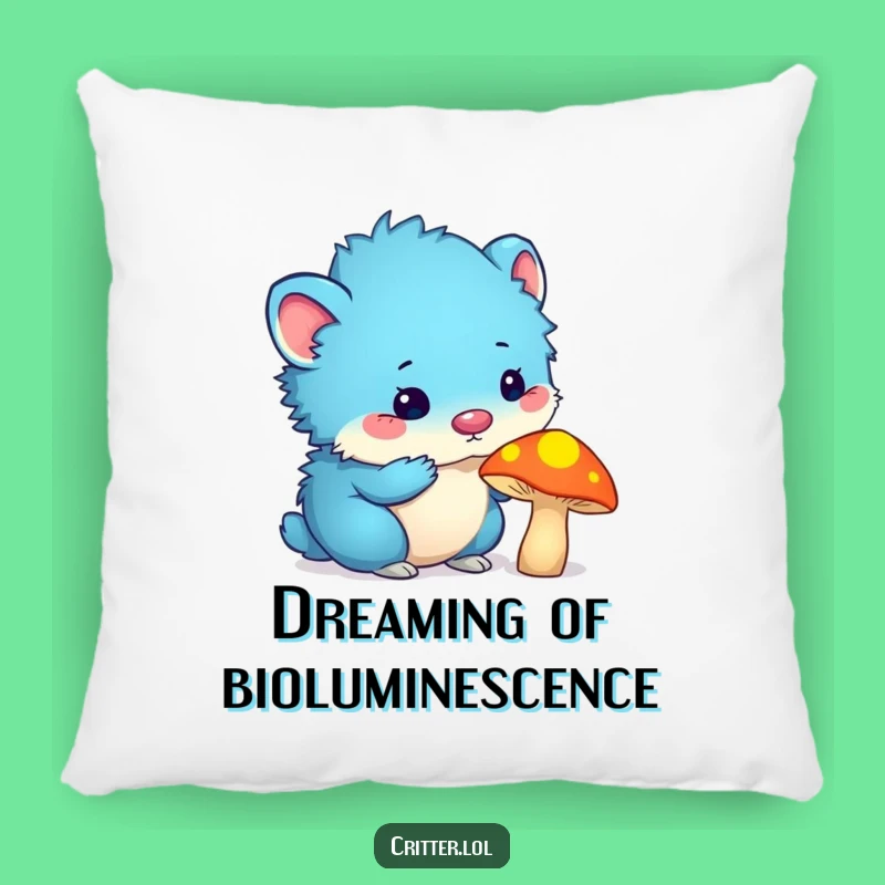 Funny Blue Critter Pillow: Soft, Comfy, and Hilarious Gift for Critter Fans