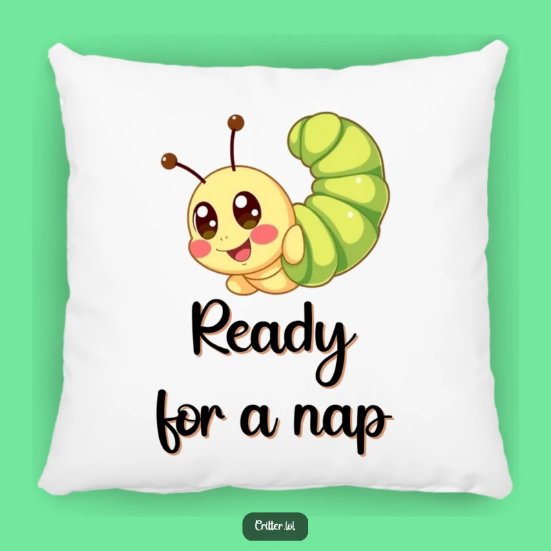 Funny Caterpillar Pillow - Cute Somersault Comfort - Happy Eyes Cozy Accent Gift