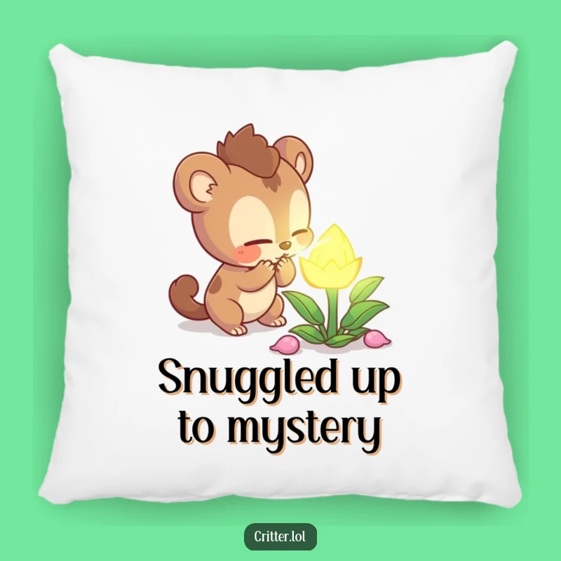 Funny Curious Creature Pillow: Snuggle Up with Mystery!