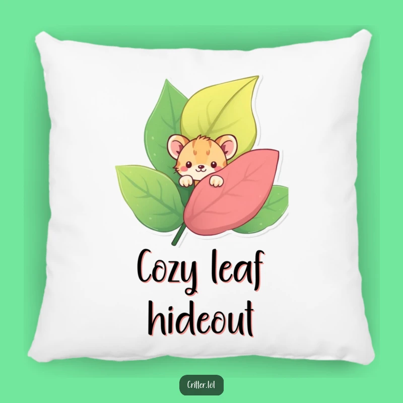 Funny Shy Critter Pillow: Cozy comfort with a hint of bashfulness.