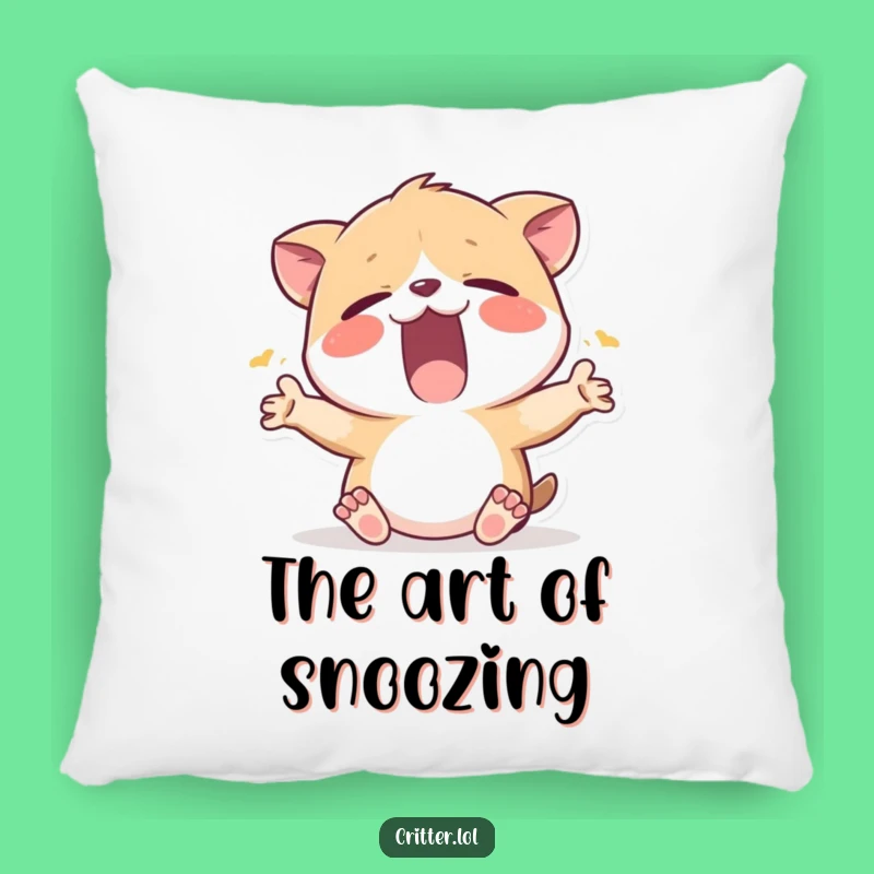 Funny Sleepy Critter Pillow: The perfect cuddle buddy for nap time.