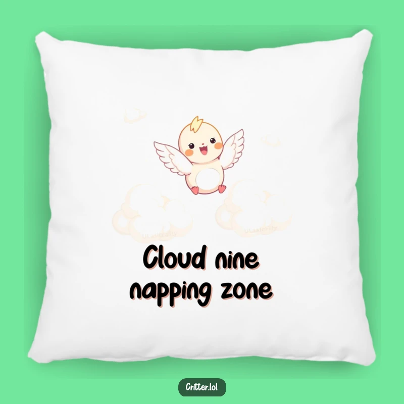 Funny Winged Critter Cloud Soar Pillow - Cozy Comfort & Dreamy Fun