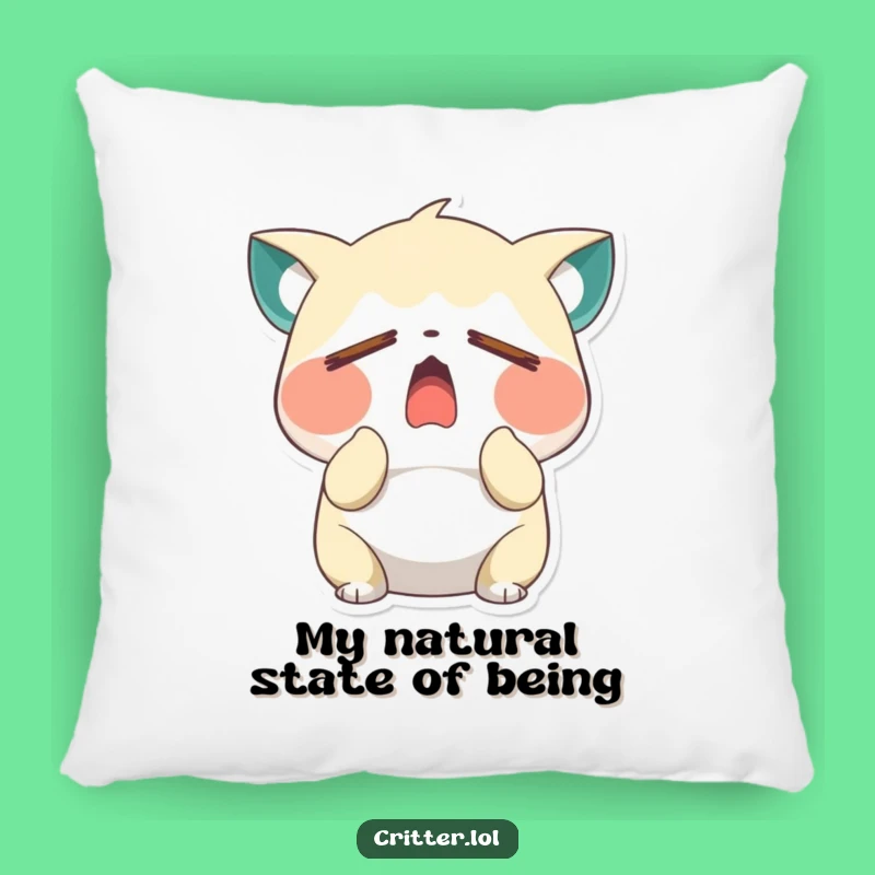 Funny Sleepy Critter Yawn Pillow: Cuddle Up with Comedy!