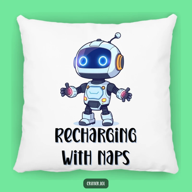 Funny Robot Dancing Pillow - Cozy Comfort & Blinking Lights Fun!