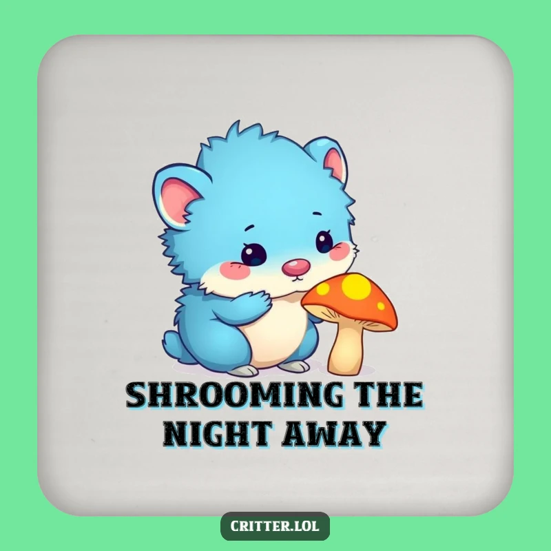 Funny Blue Critter Coasters: Protect Surfaces with This Humorous Set