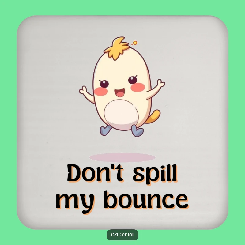 Funny Bouncy Creature Coaster: Protect Surfaces with Hopping Humor