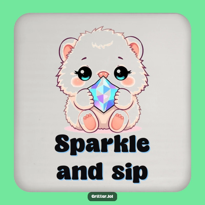 Funny Critter Gem Hug Drink Coasters: Protect Surfaces with Cute and Humorous Art