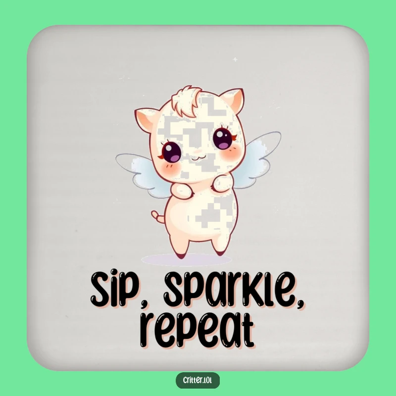 Funny Dancing Fairy Creature Coaster - Magical Sparkle Drink Protection Gift