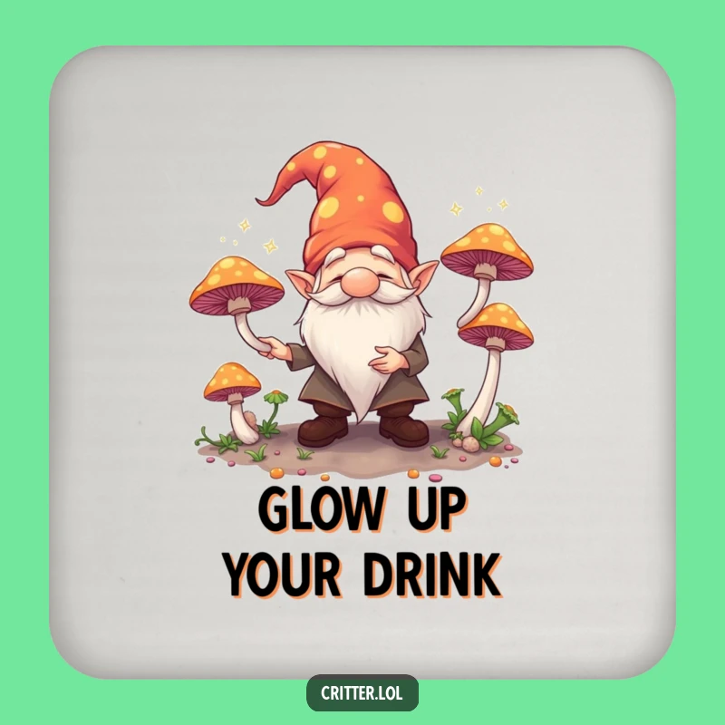 Funny Gnome Juggling Coaster: Protect Surfaces with Whimsy, Great Funny Gift