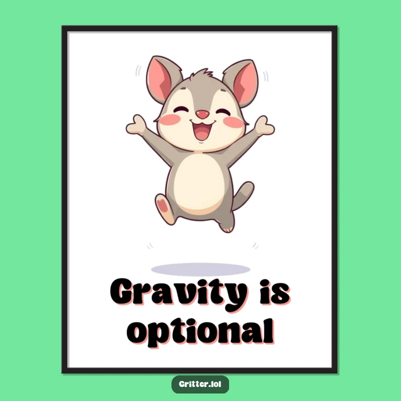 Funny Bouncing Critter Poster: Decorate with Delight!