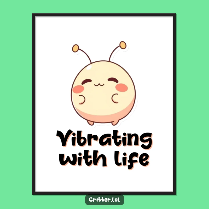 Funny Wiggling Creature Poster: Add Hilarious Charm to Your Walls