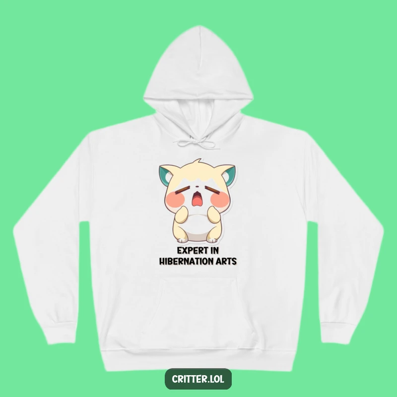 Cozy Funny Sleepy Critter Yawn Hoodie: Ultimate Comfort Gift!