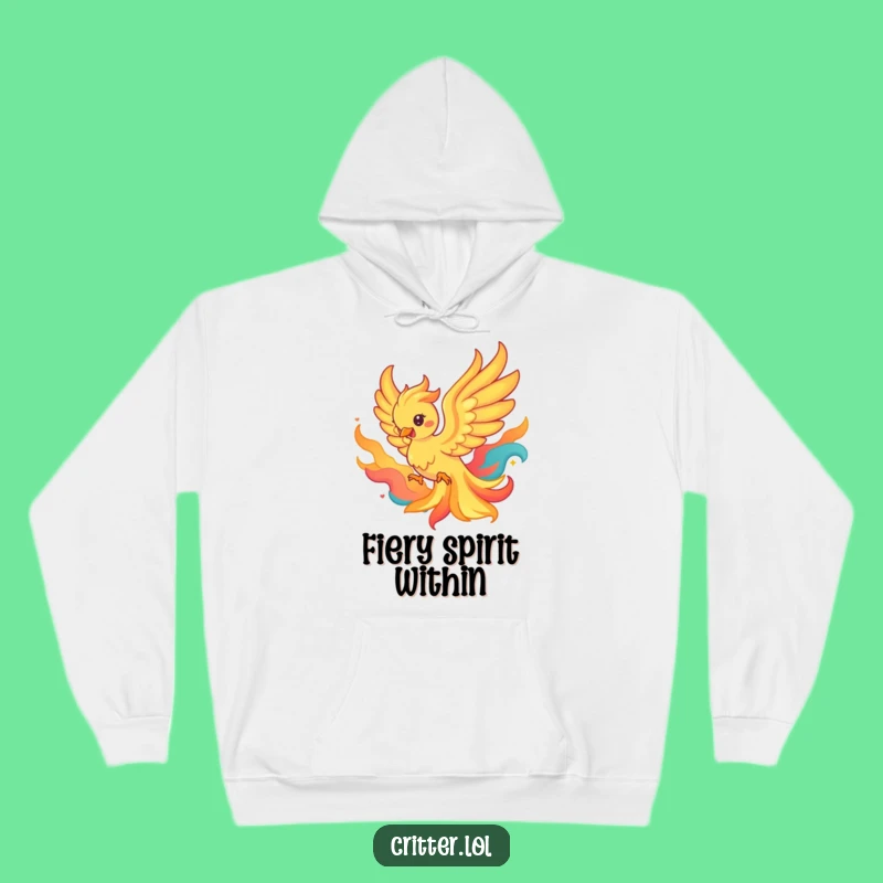 Cozy Funny Phoenix Flames Hoodie - Warm Rebirth, Funny Gift!