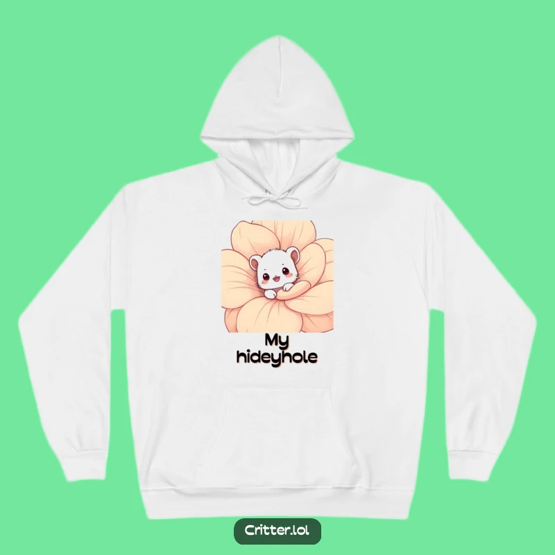 Funny Shy Critter Hoodie: Cozy Comfort with This Adorable Design