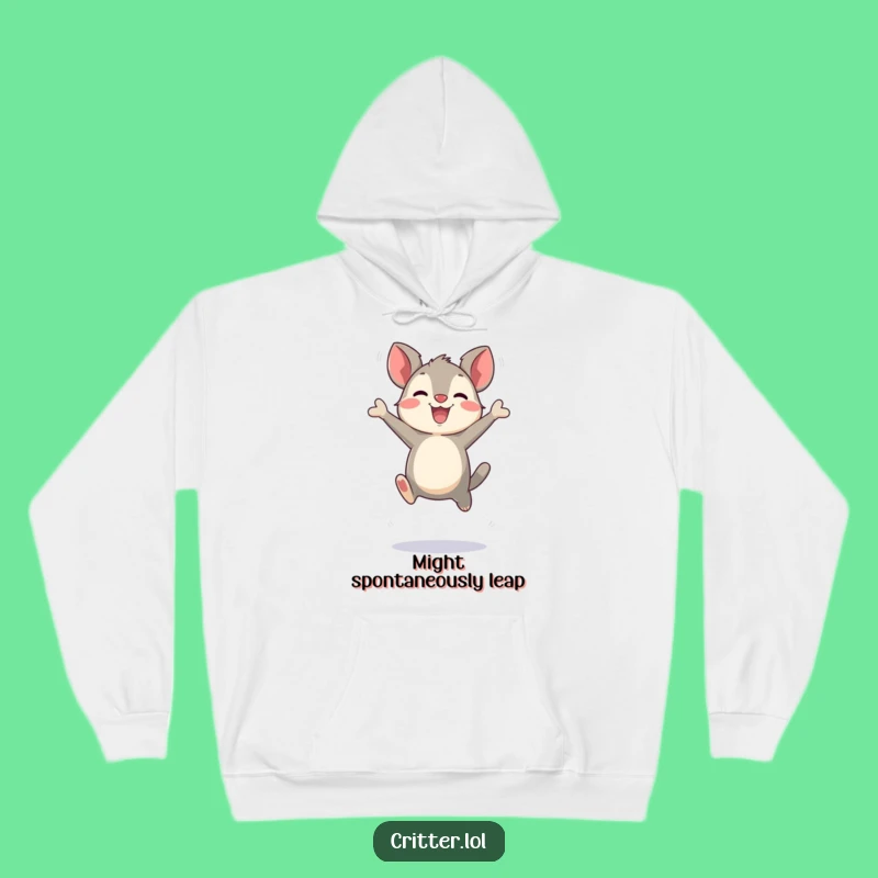 Cozy Funny Bouncing Critter Hoodie: Leap into Comfort!