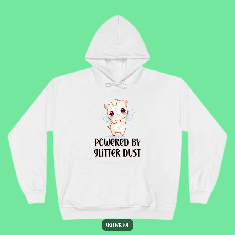 Cozy Funny Dancing Fairy Creature Hoodie - Magical Sparkle Comfort Gift