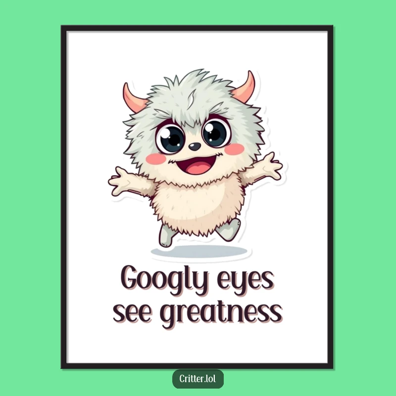 Googly Monster Free Printable Wall Art - Fun Downloadable Decor