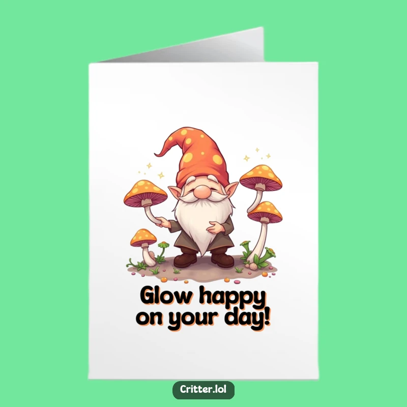 Free Printable Gnome Birthday Card: Whimsical Juggling Downloadable Greeting for Garden Lovers