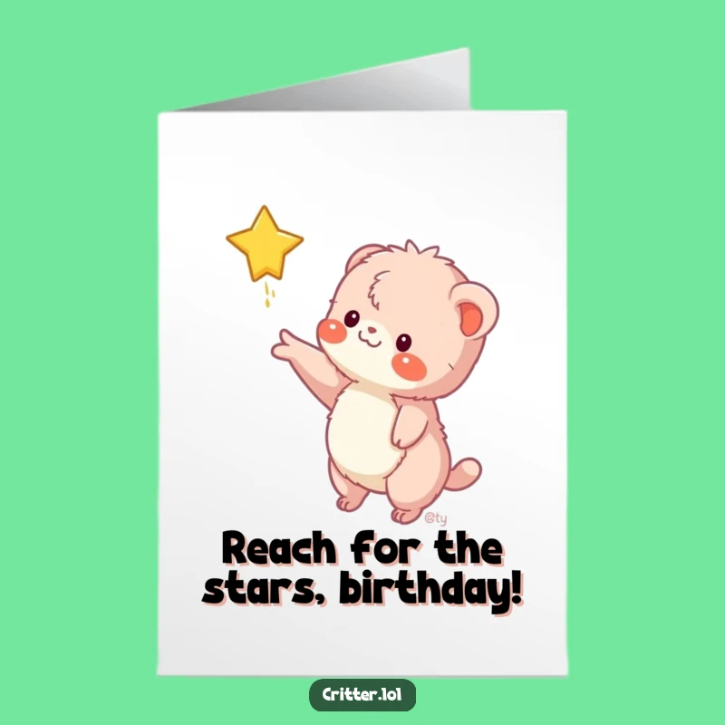 Funny Free Printable Birthday Card: Fuzzy Star Grabber, Downloadable DIY Gift!