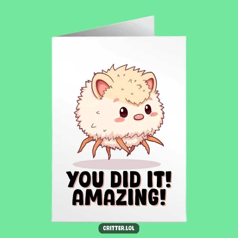 Free Printable Congrats Card: Quick Critter - Hilarious Downloadable Gift!