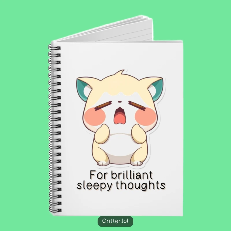 My Thoughts Are Sleepy: Funny Critter Yawn Notebook!