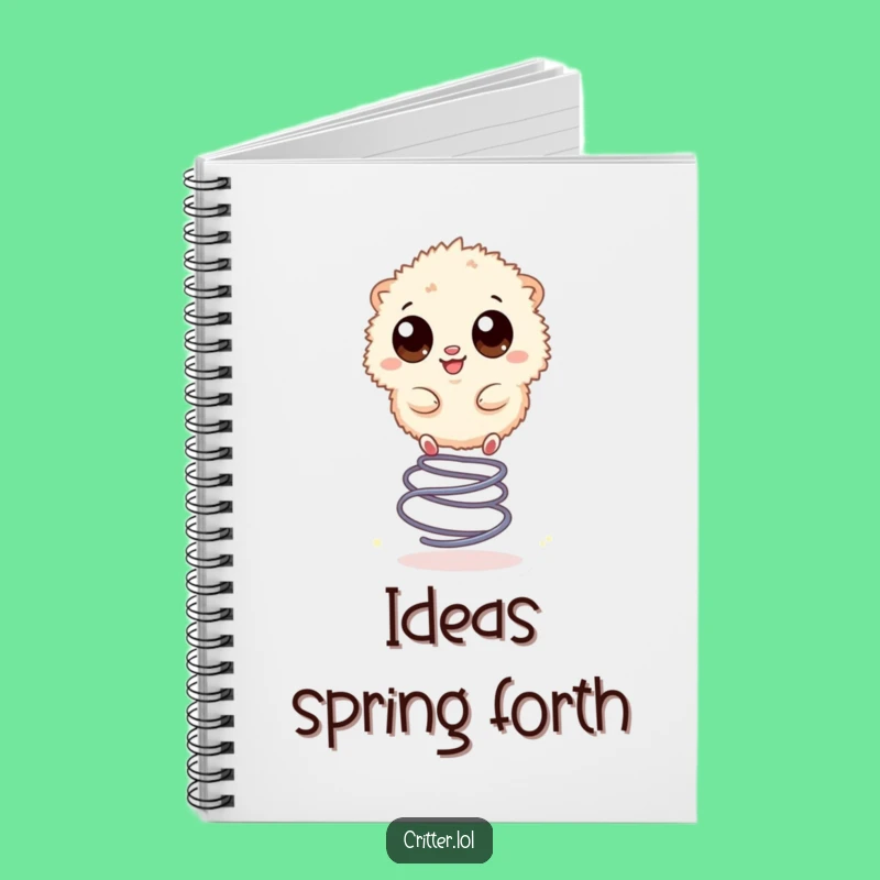 Funny Bouncing Creature Notebook: Jot Down Energetic Ideas