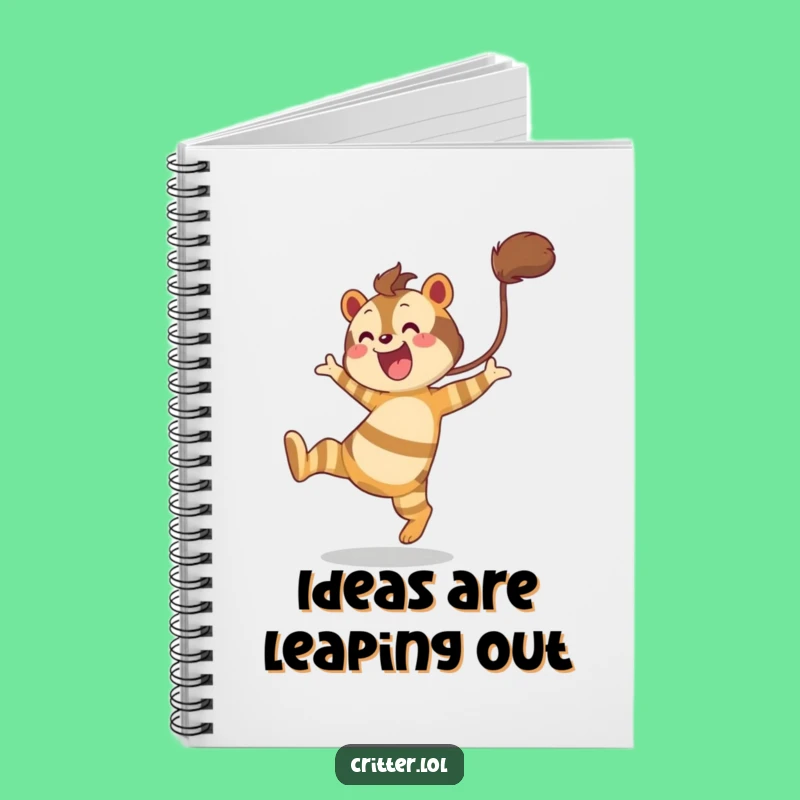 Funny Striped Creature Notebook: Jot Down Your Joyful Thoughts!