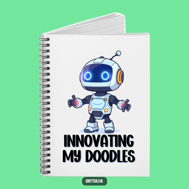 Funny Robot Dancing Notebook - Jot Down Your Bright Ideas!