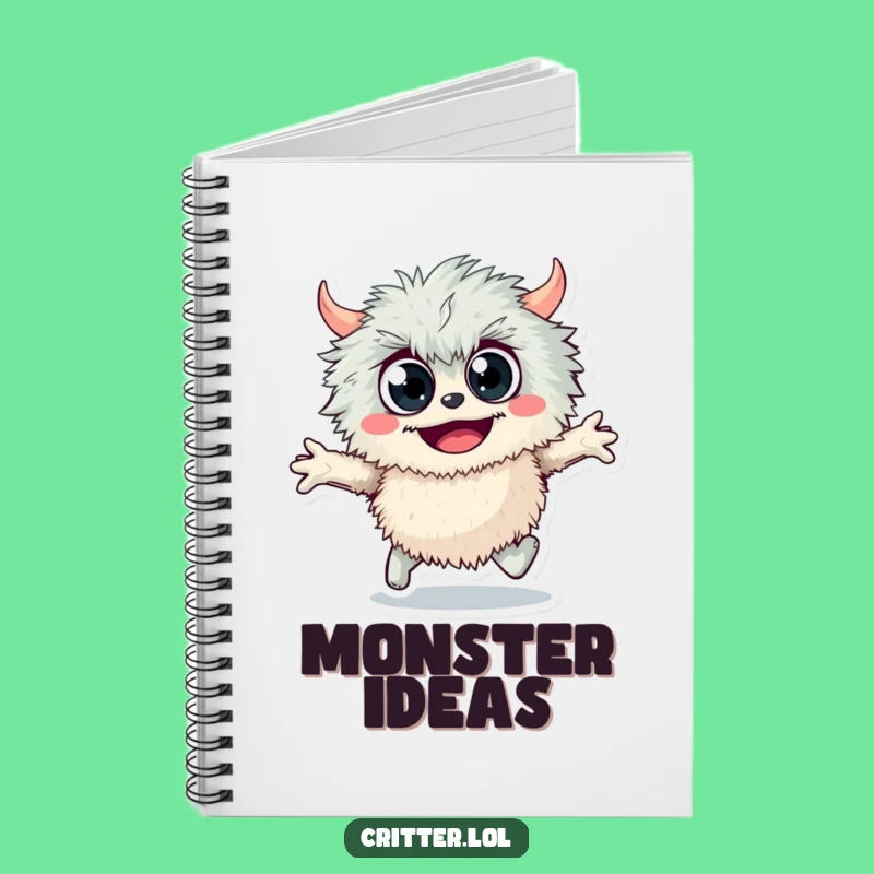 Funny Fuzzy Monster Notebook: Jot Down Ideas with Joyful Flair