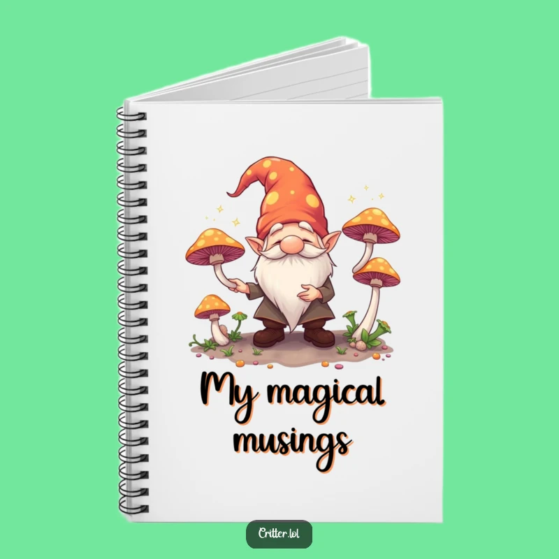 Funny Gnome Juggling Notebook: Jot Down Magical Ideas, Perfect Funny Gift