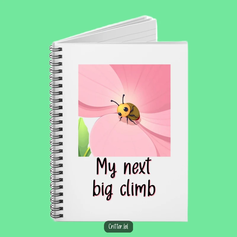 Funny Beetle Flower Notebook: Jot Down Ideas with Humor - Great Gift!