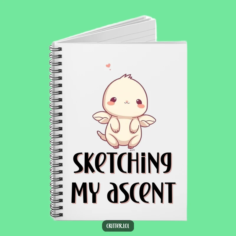 Funny Shy Creature Notebook: Gentle Thoughts with Fluttering Wings