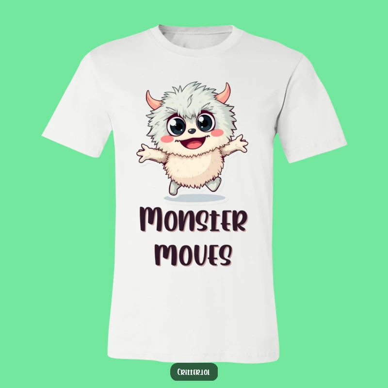 Funny Fuzzy Monster T-Shirt: Wear Your Joyful Spirit with this Hilarious Tee