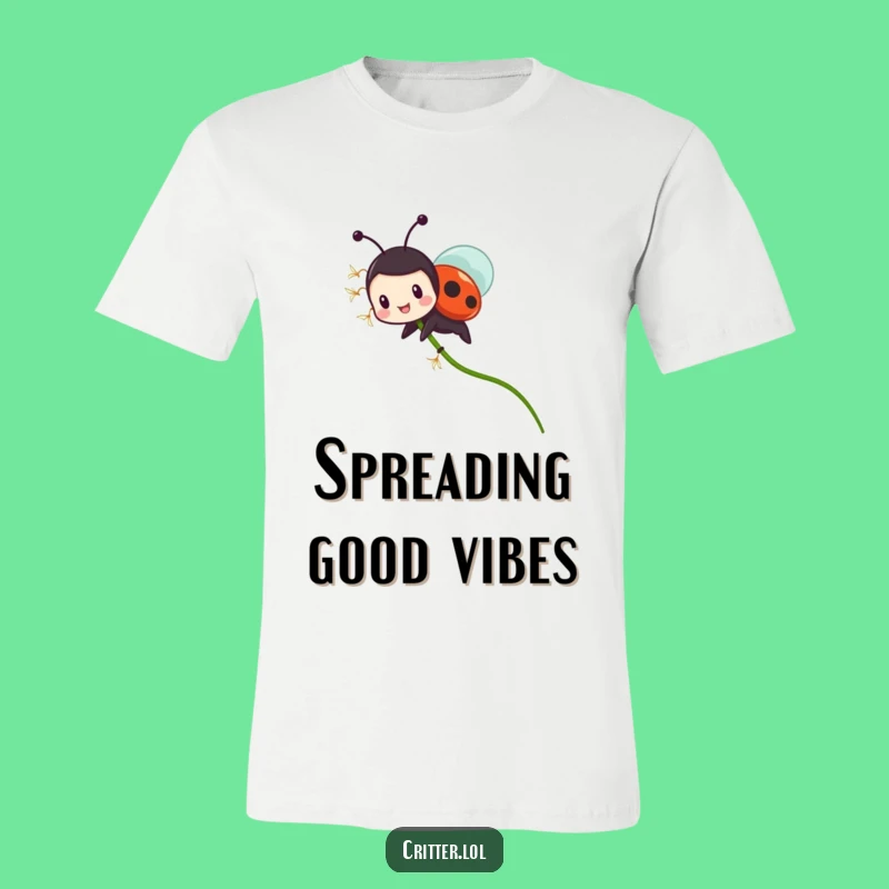 Funny Ladybug Dandelion T-Shirt: Wear Your Whimsy with Hilarious Charm