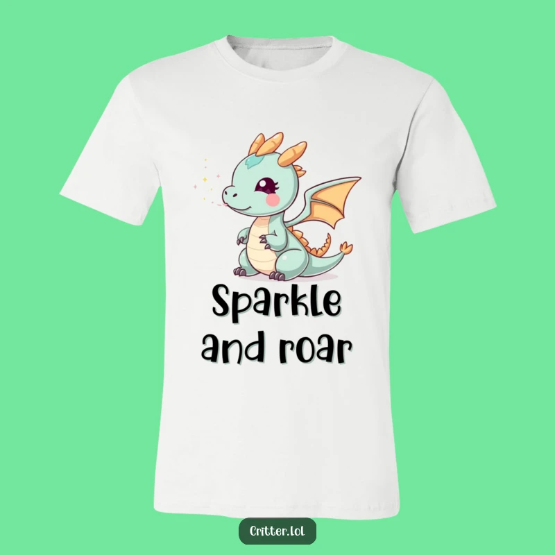 Funny Tiny Dragon Smoke T-Shirt: Wear Your Magic with this Hilarious Tee